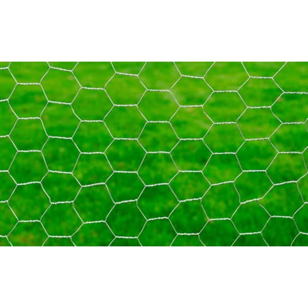 Kippengaas 25x1 m gegalvaniseerd staal zilverkleurig is nu te koop bij PeponiXL, paradijselijk wonen!