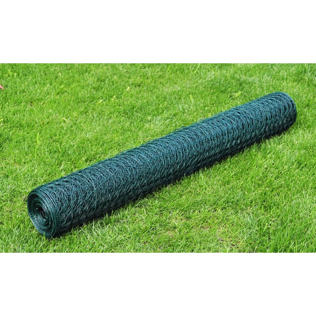 Kippengaas 25x0,5 m met PVC coating groen is nu te koop bij PeponiXL, paradijselijk wonen!