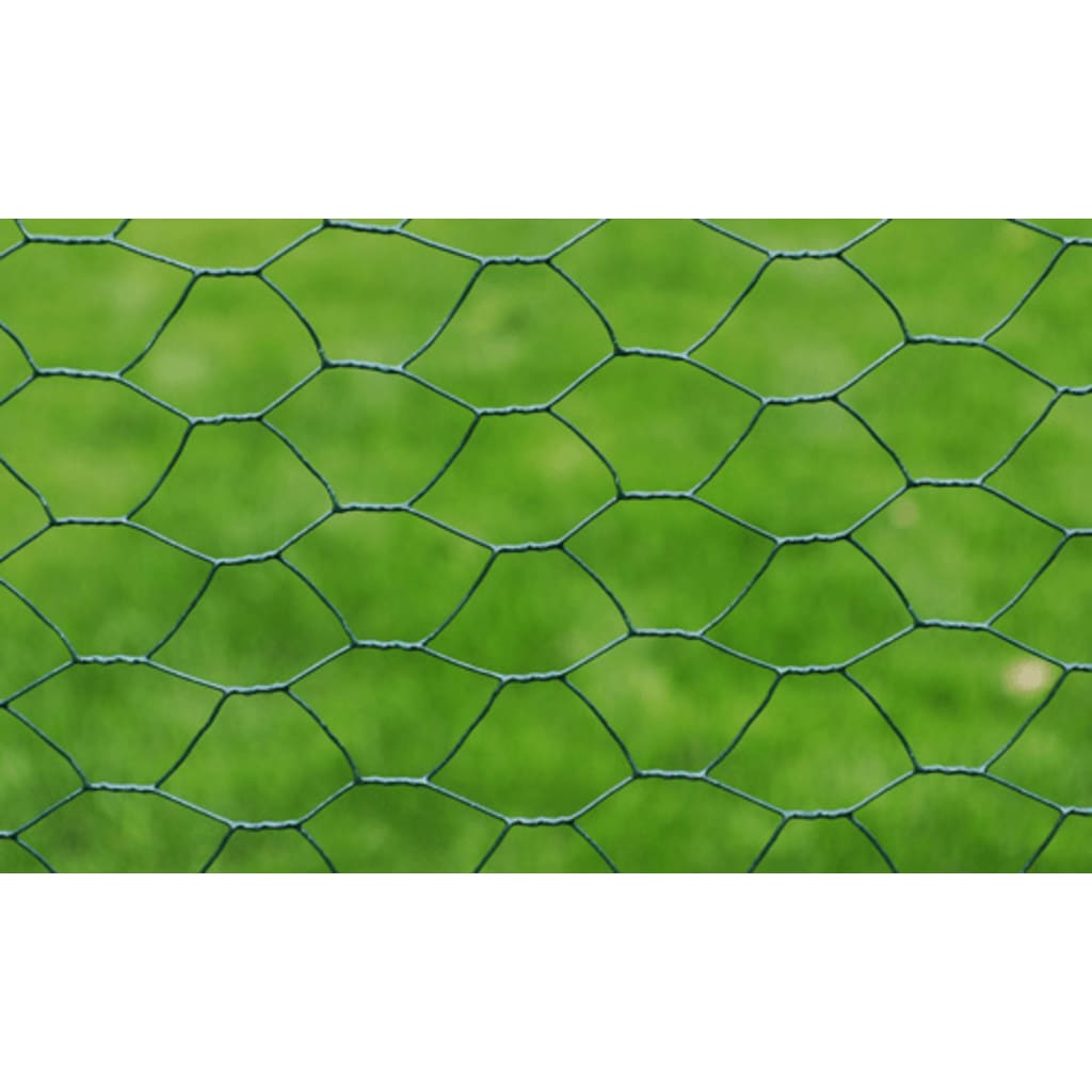 Kippengaas 25x0,75 m staal met PVC-coating groen is nu te koop bij PeponiXL, paradijselijk wonen!
