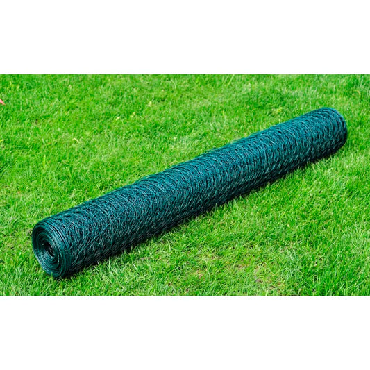 Kippengaas 25x1 m met PVC-coating groen is nu te koop bij PeponiXL, paradijselijk wonen!