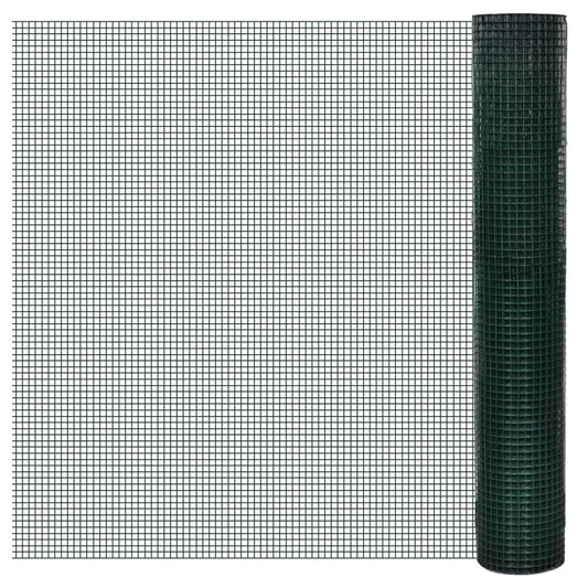 Kippengaas 10x1 m gegalvaniseerd staal met PVC-coating groen is nu te koop bij PeponiXL, paradijselijk wonen!