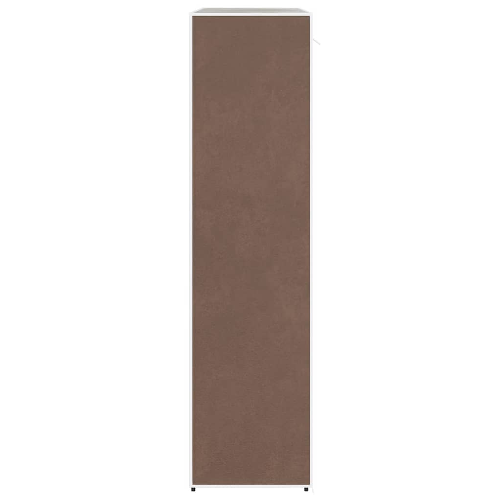 Kledingkast met vakken en stangen 45x150x176 cm stof bruin is nu te koop bij PeponiXL, paradijselijk wonen!