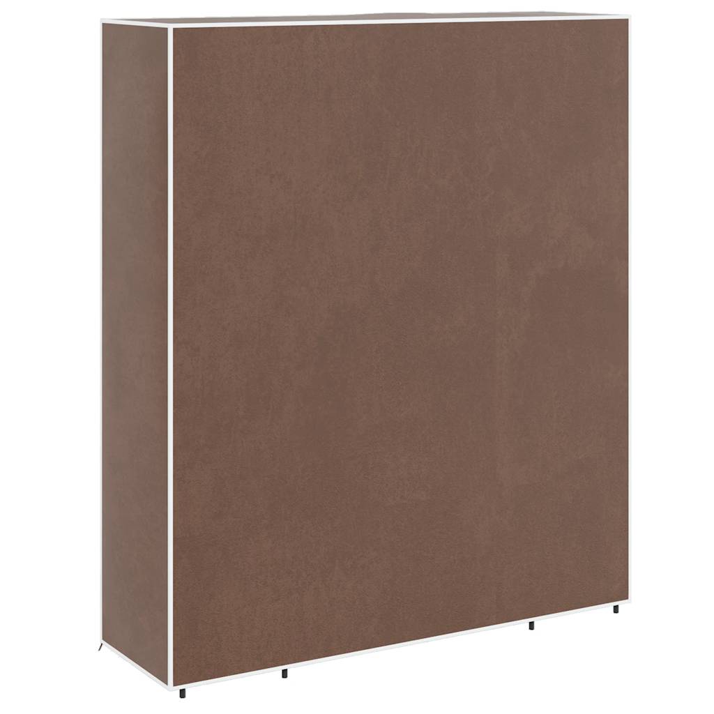 Kledingkast met vakken en stangen 45x150x176 cm stof bruin is nu te koop bij PeponiXL, paradijselijk wonen!