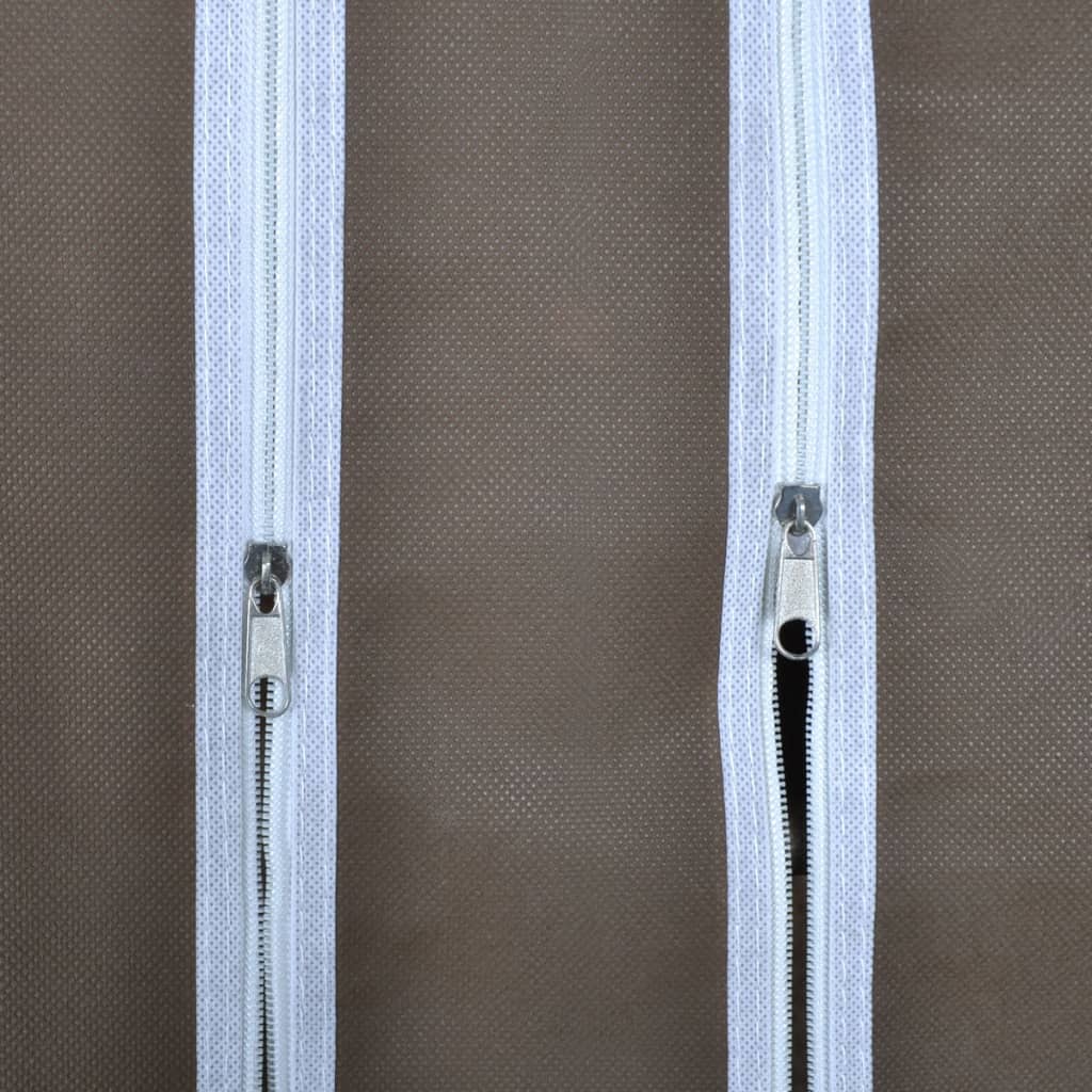 Kledingkast met vakken en stangen 45x150x176 cm stof bruin is nu te koop bij PeponiXL, paradijselijk wonen!
