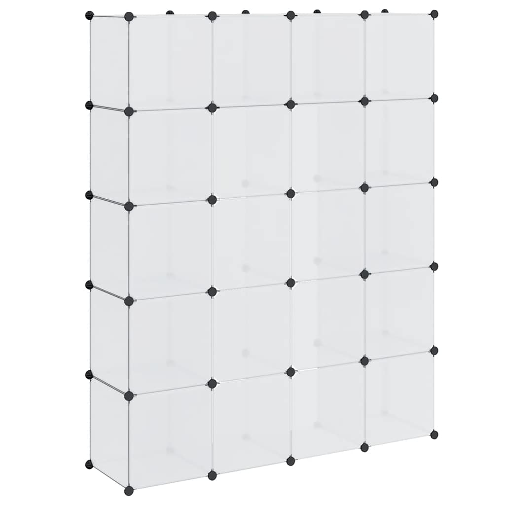 Modulaire kast met 14 compartimenten wit 37 x 146 x 180,5 cm is nu te koop bij PeponiXL, paradijselijk wonen!