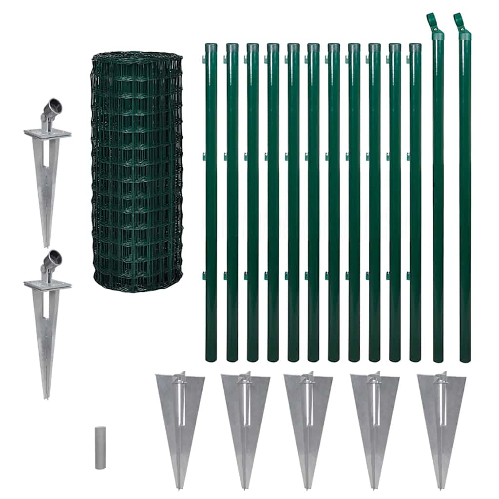 Euro hek 25x1,0 m staal groen is nu te koop bij PeponiXL, paradijselijk wonen!