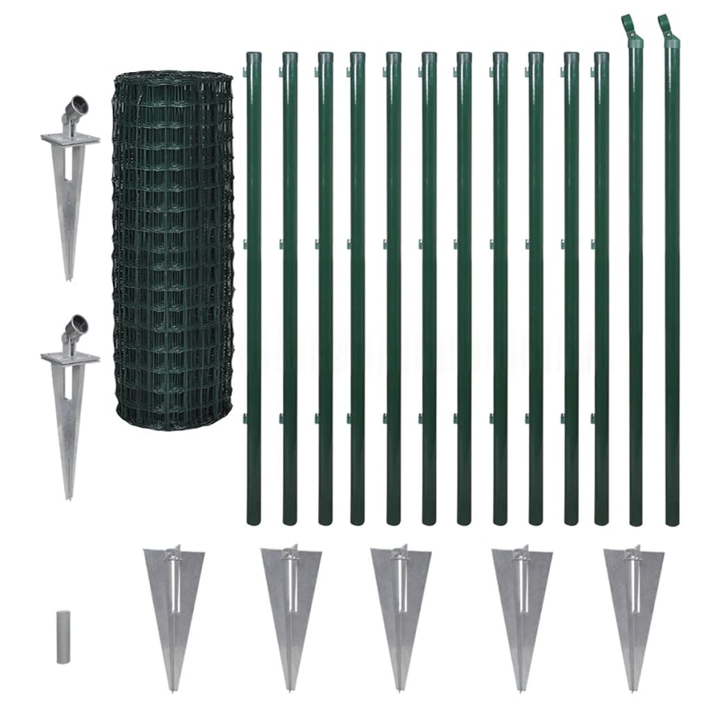 Euro hek 25x1,2 m staal groen is nu te koop bij PeponiXL, paradijselijk wonen!