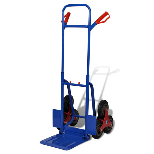 Steekwagen inklapbaar met 6 wielen blauw is nu te koop bij PeponiXL, paradijselijk wonen!