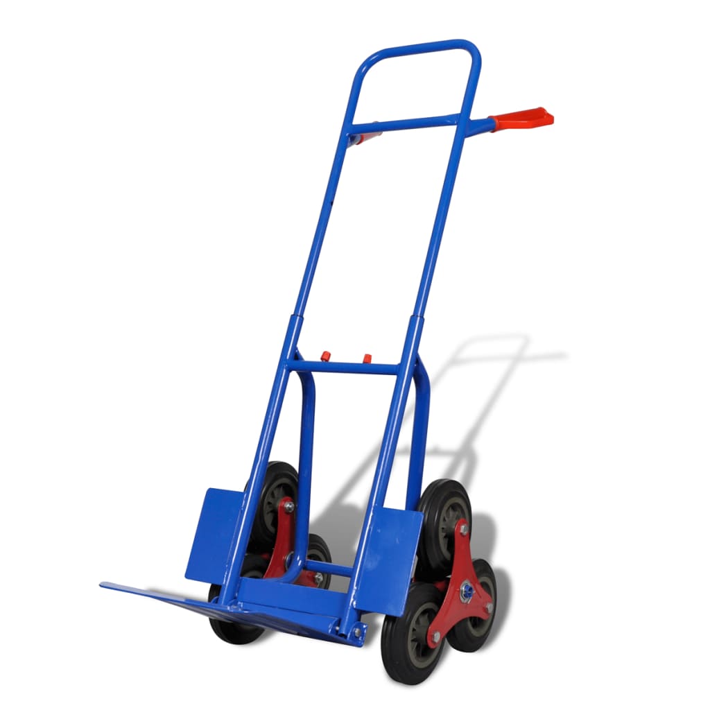 Steekwagen inklapbaar met 6 wielen blauw is nu te koop bij PeponiXL, paradijselijk wonen!