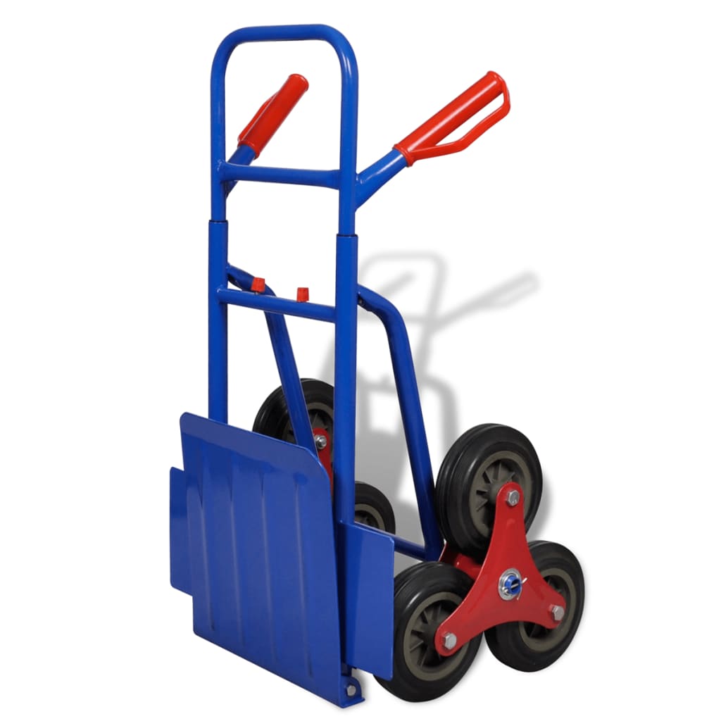 Steekwagen inklapbaar met 6 wielen blauw is nu te koop bij PeponiXL, paradijselijk wonen!