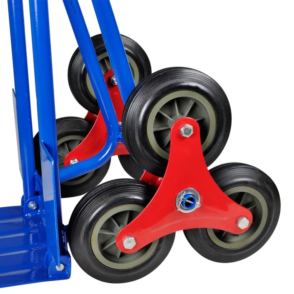Steekwagen inklapbaar met 6 wielen blauw is nu te koop bij PeponiXL, paradijselijk wonen!