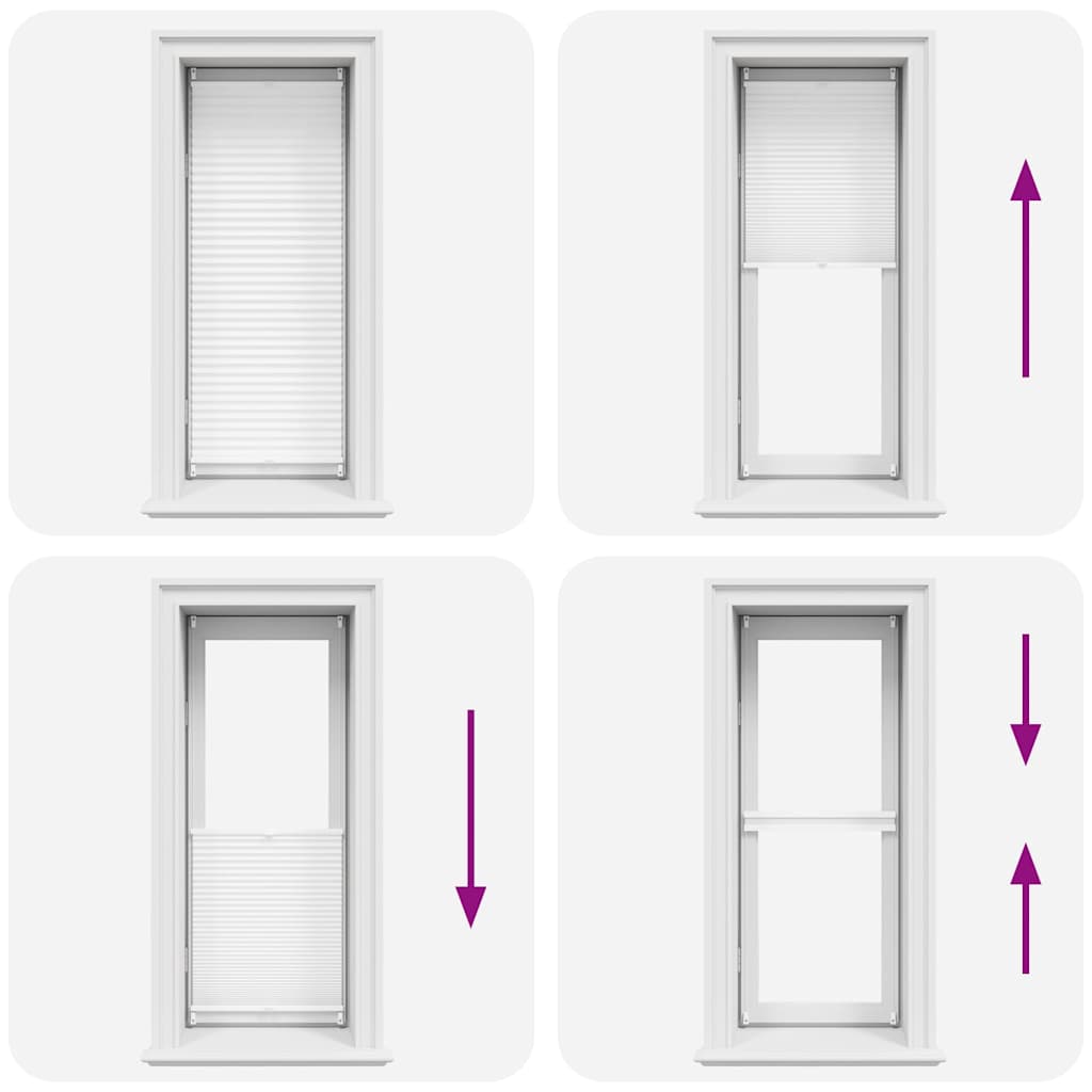 Plisséjaloezie 50x125 cm wit is nu te koop bij PeponiXL, paradijselijk wonen!