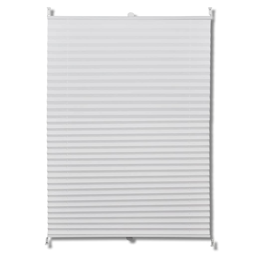 Plisséjaloezie 60x125 cm wit is nu te koop bij PeponiXL, paradijselijk wonen!