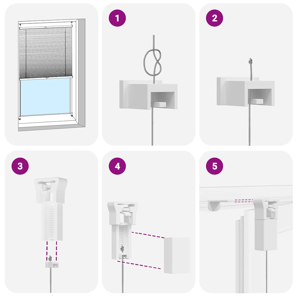 Plisséjaloezie 70x150 cm wit is nu te koop bij PeponiXL, paradijselijk wonen!