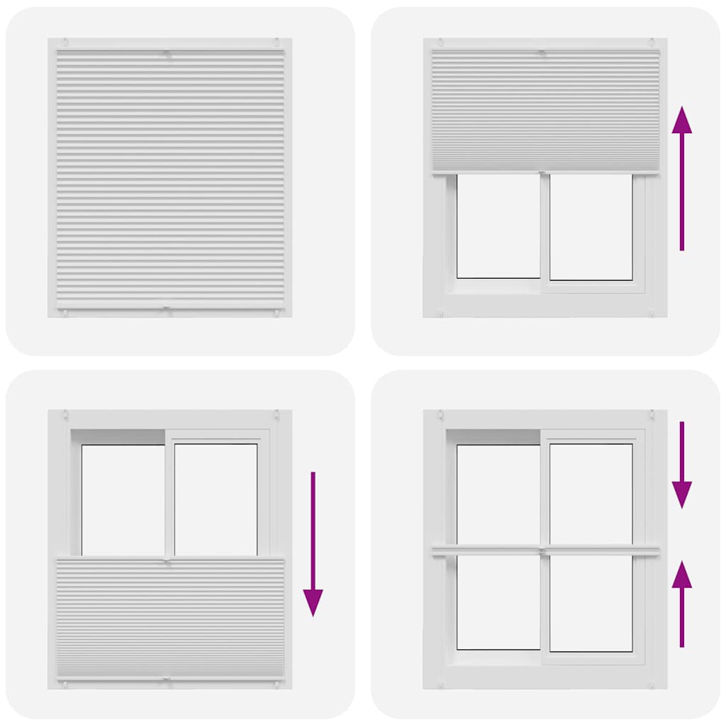 Plisséjaloezie 100x125 cm wit is nu te koop bij PeponiXL, paradijselijk wonen!
