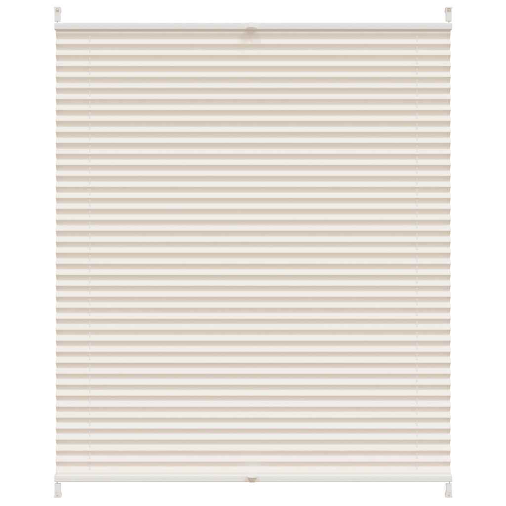 Plisséjaloezie 110x100cm crème is nu te koop bij PeponiXL, paradijselijk wonen!