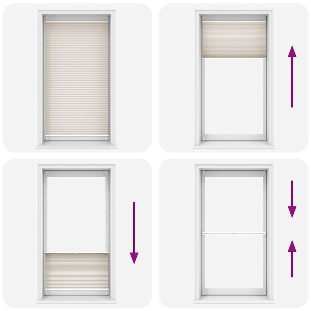 Plisséjaloezie 110x200 cm crème is nu te koop bij PeponiXL, paradijselijk wonen!