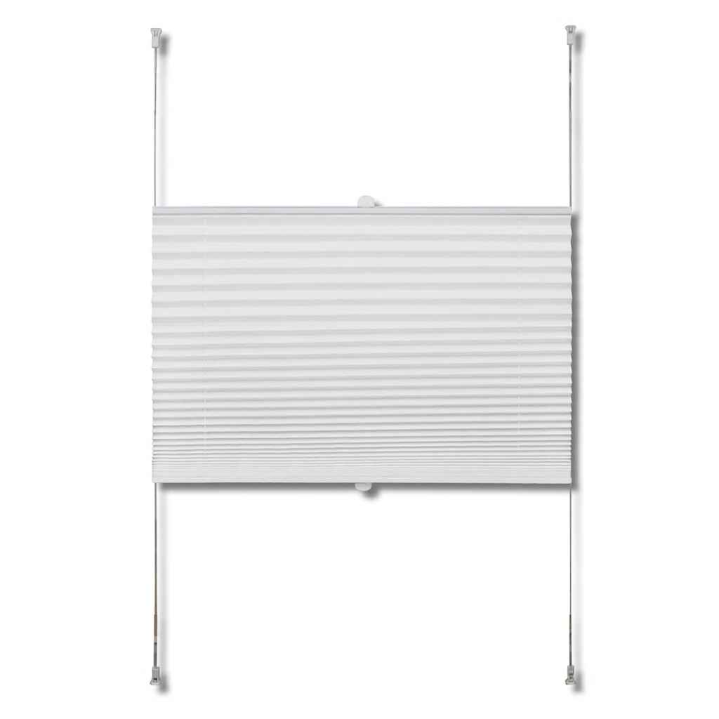 Plisséjaloezie 110x200 cm wit is nu te koop bij PeponiXL, paradijselijk wonen!