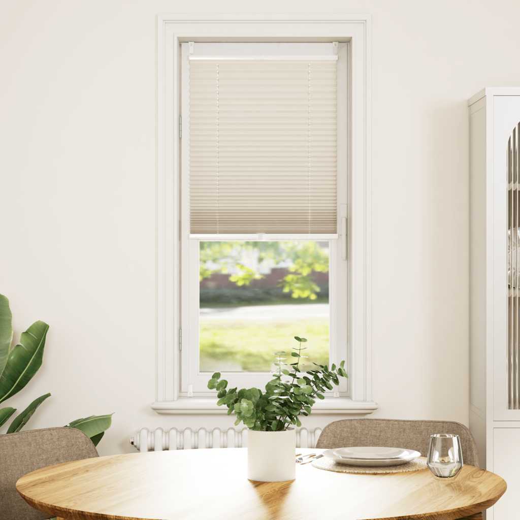 Plisséjaloezie 40x150cm crème is nu te koop bij PeponiXL, paradijselijk wonen!