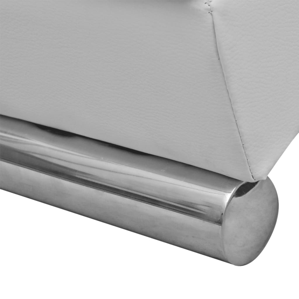 Chaise longue kunstleer wit is nu te koop bij PeponiXL, paradijselijk wonen!