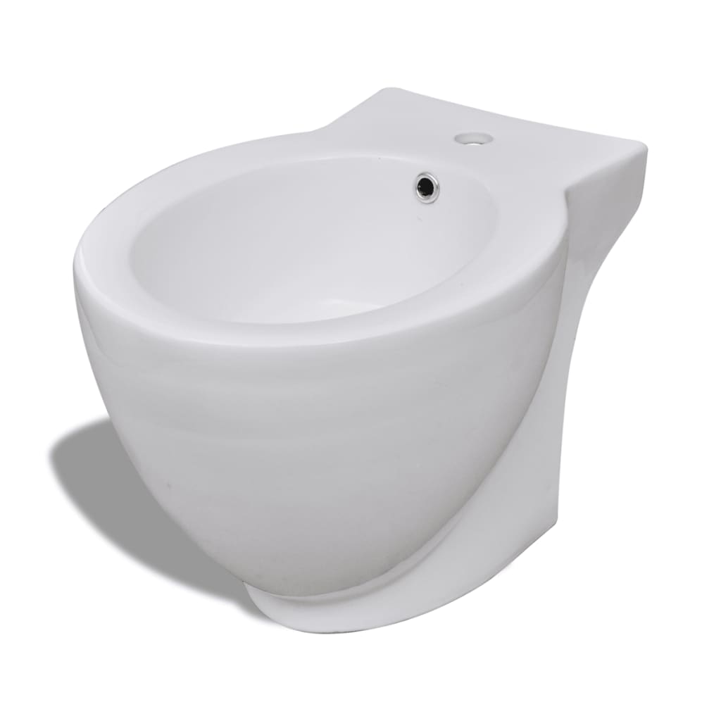 Staand bidet rond keramiek wit is nu te koop bij PeponiXL, paradijselijk wonen!
