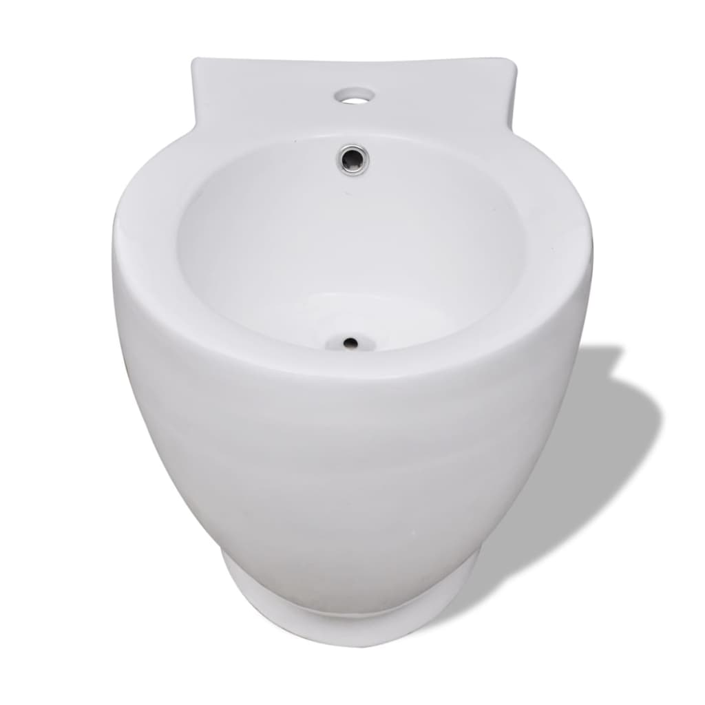 Staand bidet rond keramiek wit is nu te koop bij PeponiXL, paradijselijk wonen!