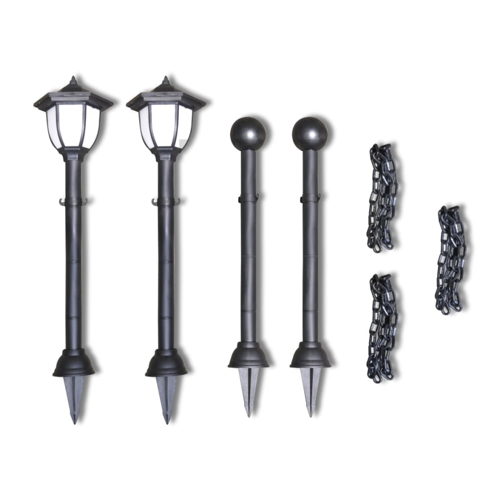 Hekwerk met 2 solarlampen is nu te koop bij PeponiXL, paradijselijk wonen!