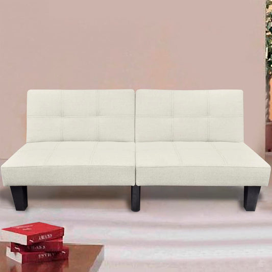 Slaapbank verstelbaar beige is nu te koop bij PeponiXL, paradijselijk wonen!