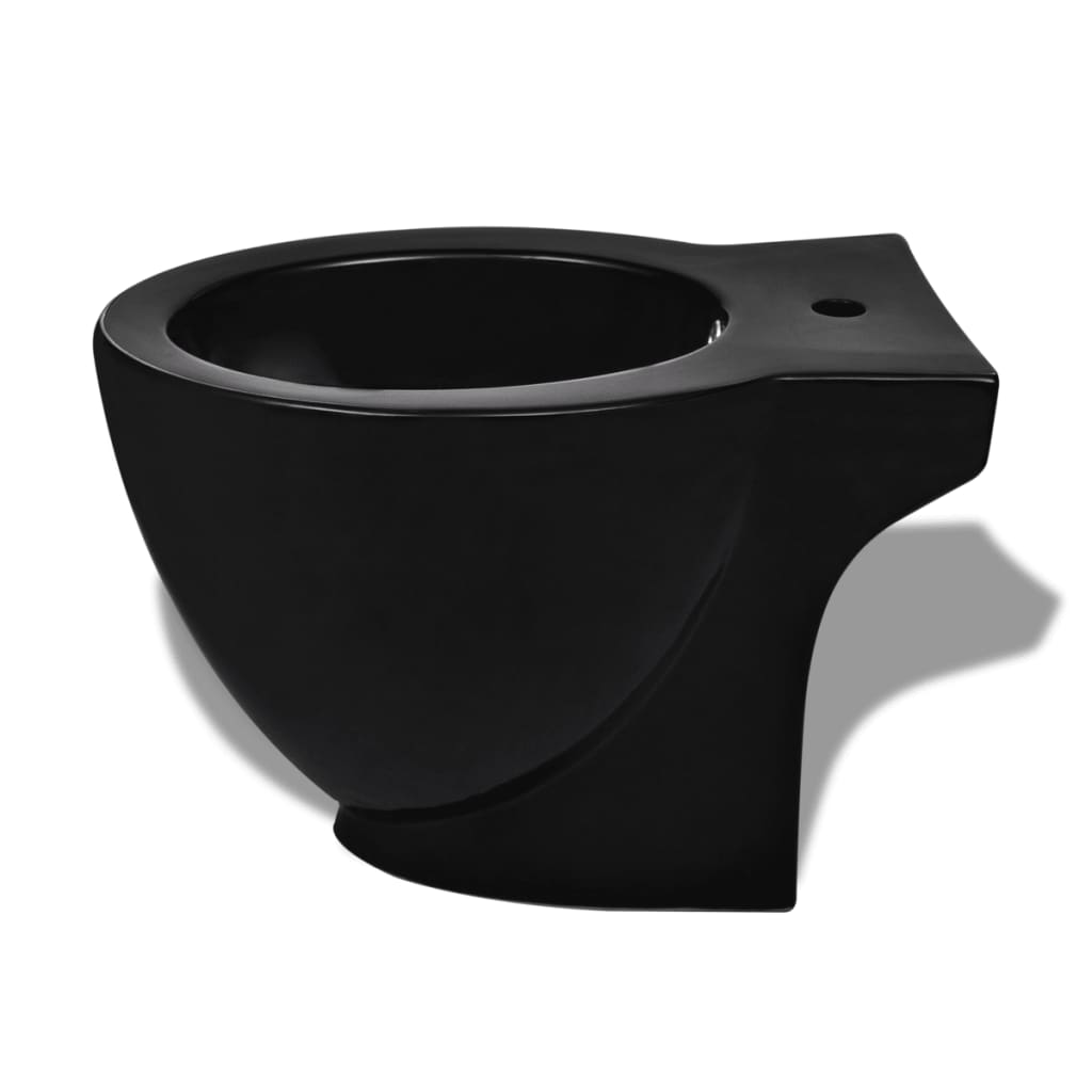 Ronde staande keramieken bidet (zwart) is nu te koop bij PeponiXL, paradijselijk wonen!