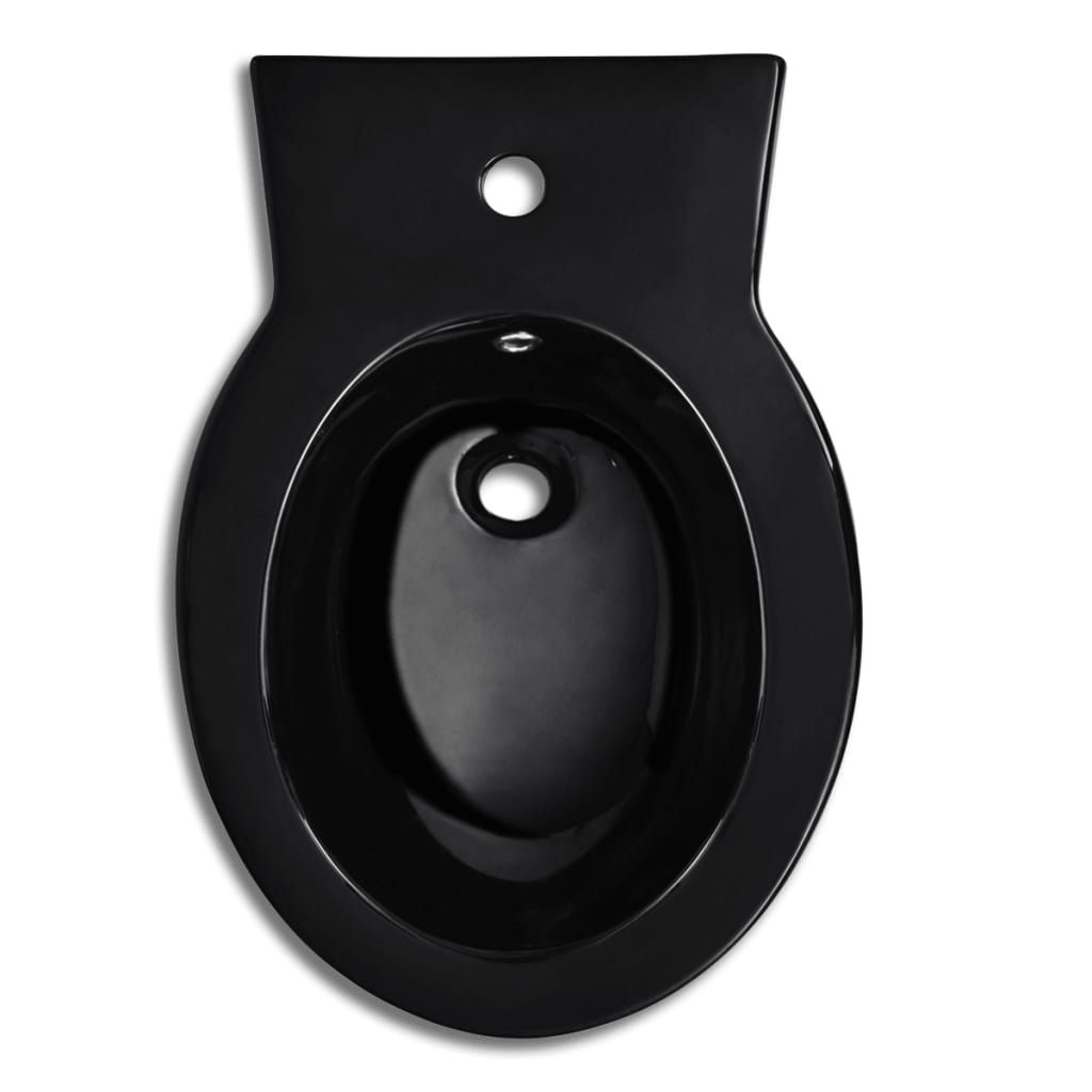 Ronde staande keramieken bidet (zwart) is nu te koop bij PeponiXL, paradijselijk wonen!