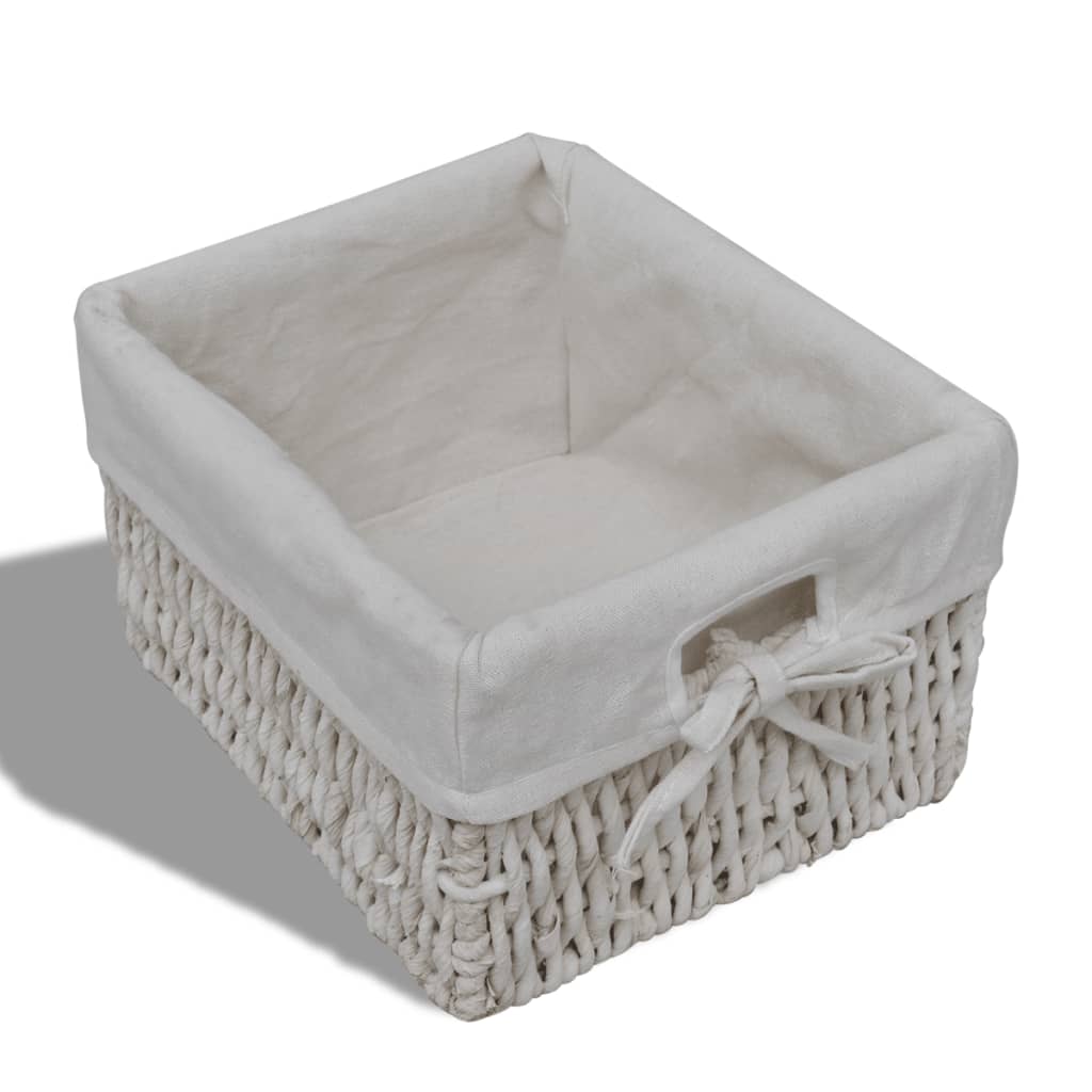 Kast met links 3 weefmanden hout wit is nu te koop bij PeponiXL, paradijselijk wonen!
