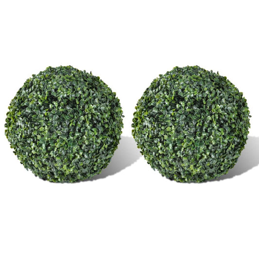 Kunstplanten buxusbol 2 st 27 cm is nu te koop bij PeponiXL, paradijselijk wonen!