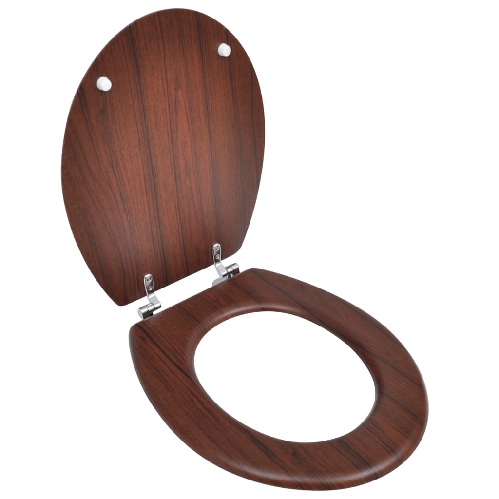 Toiletbril simpel ontwerp MDF bruin is nu te koop bij PeponiXL, paradijselijk wonen!