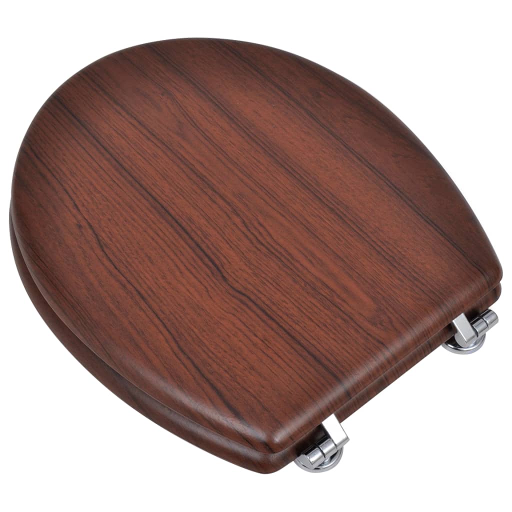 Toiletbril simpel ontwerp MDF bruin is nu te koop bij PeponiXL, paradijselijk wonen!