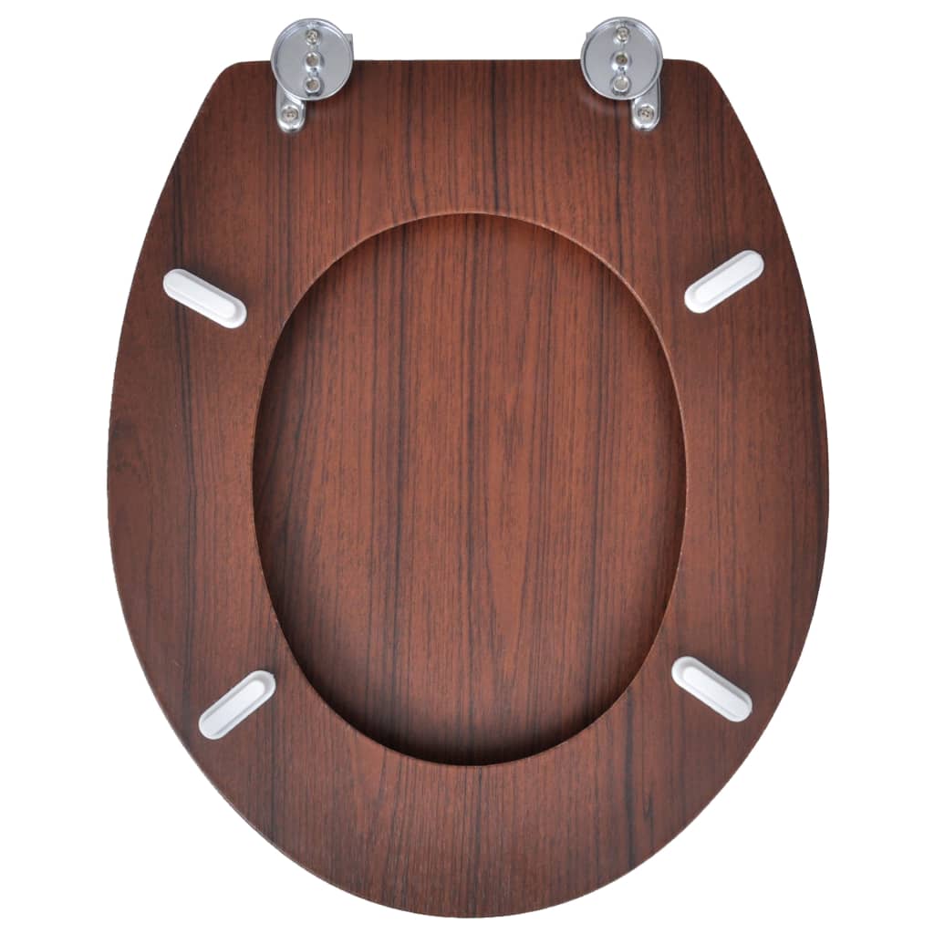 Toiletbril simpel ontwerp MDF bruin is nu te koop bij PeponiXL, paradijselijk wonen!