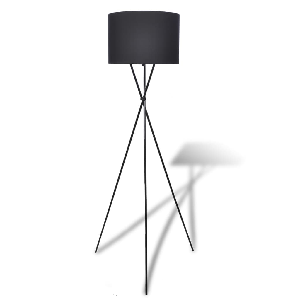 Lampenkap voor vloerlamp met hoge standaard zwart is nu te koop bij PeponiXL, paradijselijk wonen!