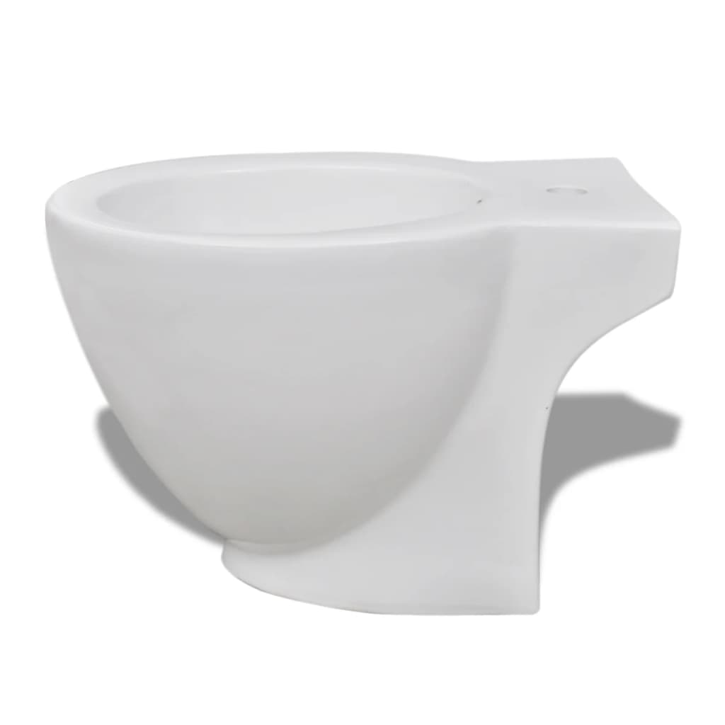 Toilet- en bidetset staand keramiek wit is nu te koop bij PeponiXL, paradijselijk wonen!