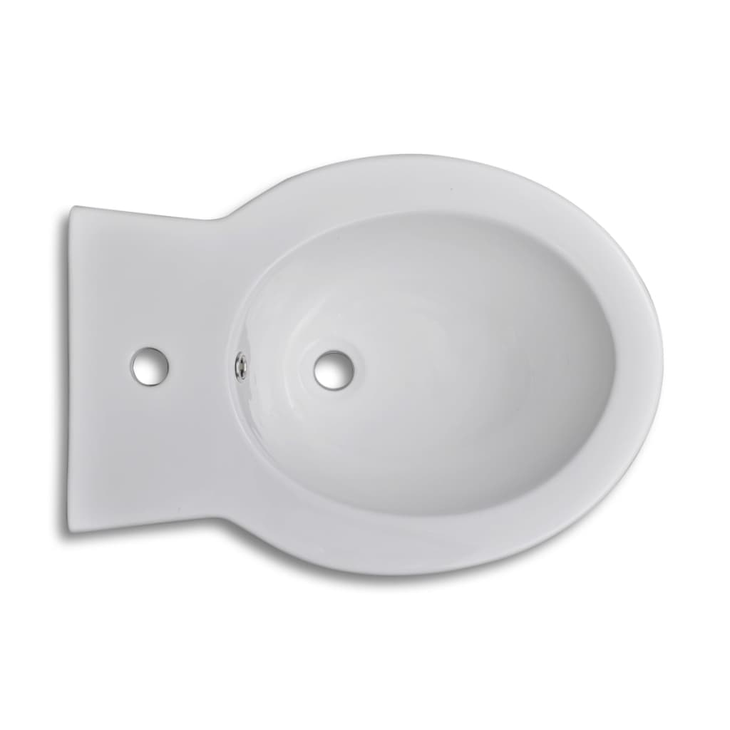 Toilet- en bidetset staand keramiek wit is nu te koop bij PeponiXL, paradijselijk wonen!