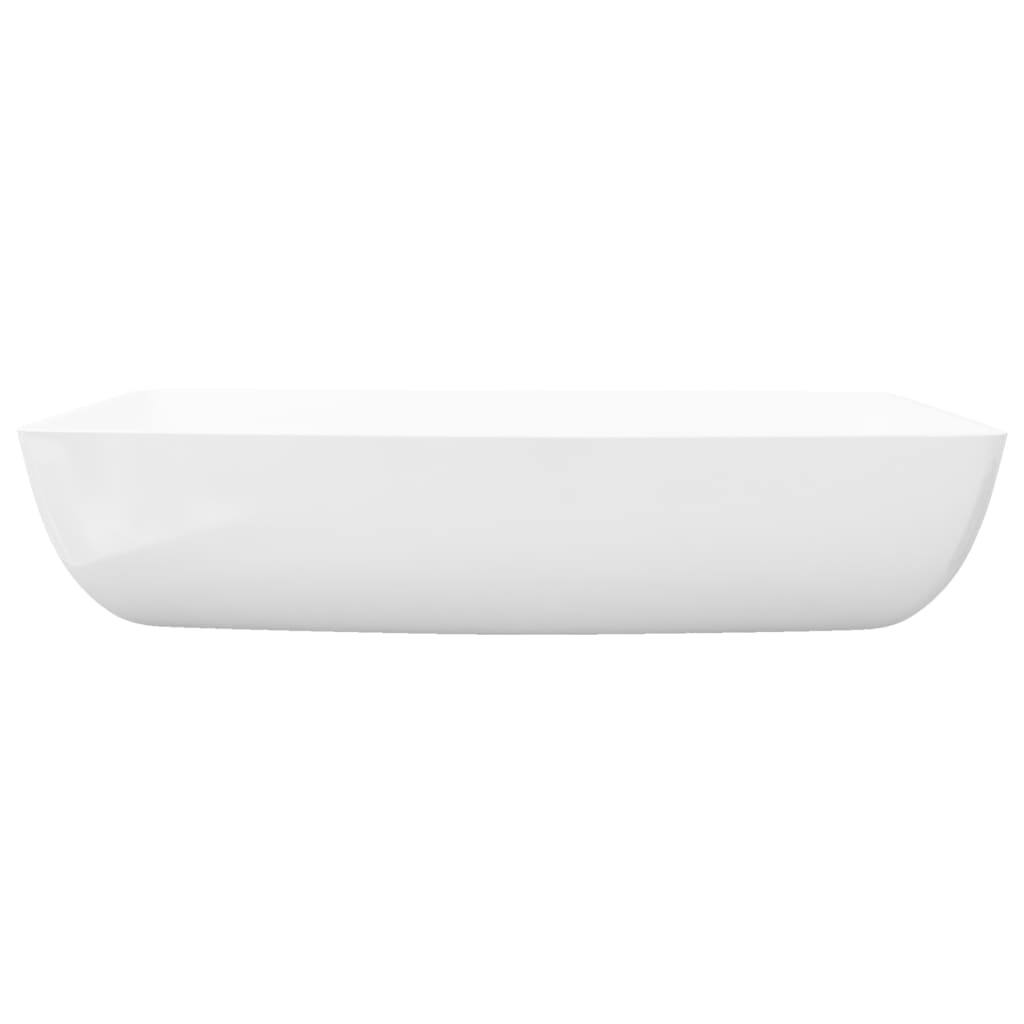 Luxe keramische rechthoekige wasbak 71 x 39 cm (wit) is nu te koop bij PeponiXL, paradijselijk wonen!