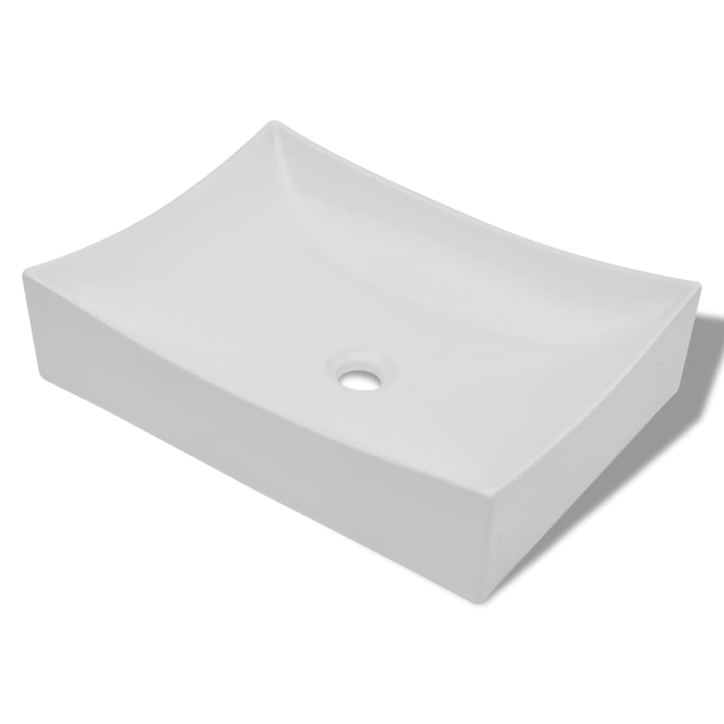 Keramische wasbak schaalvormig hoogglans (wit) is nu te koop bij PeponiXL, paradijselijk wonen!