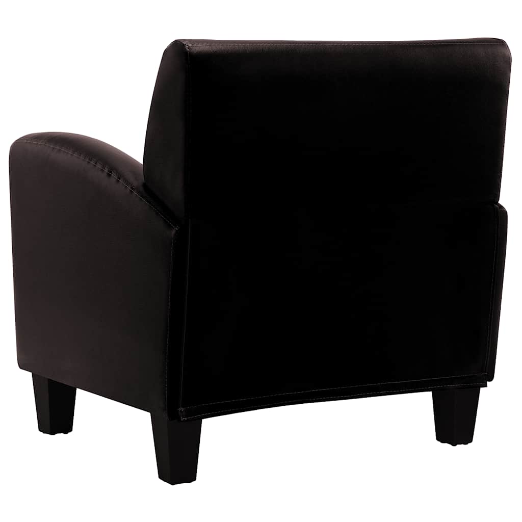 Fauteuil kunstleer donkerbruin is nu te koop bij PeponiXL, paradijselijk wonen!