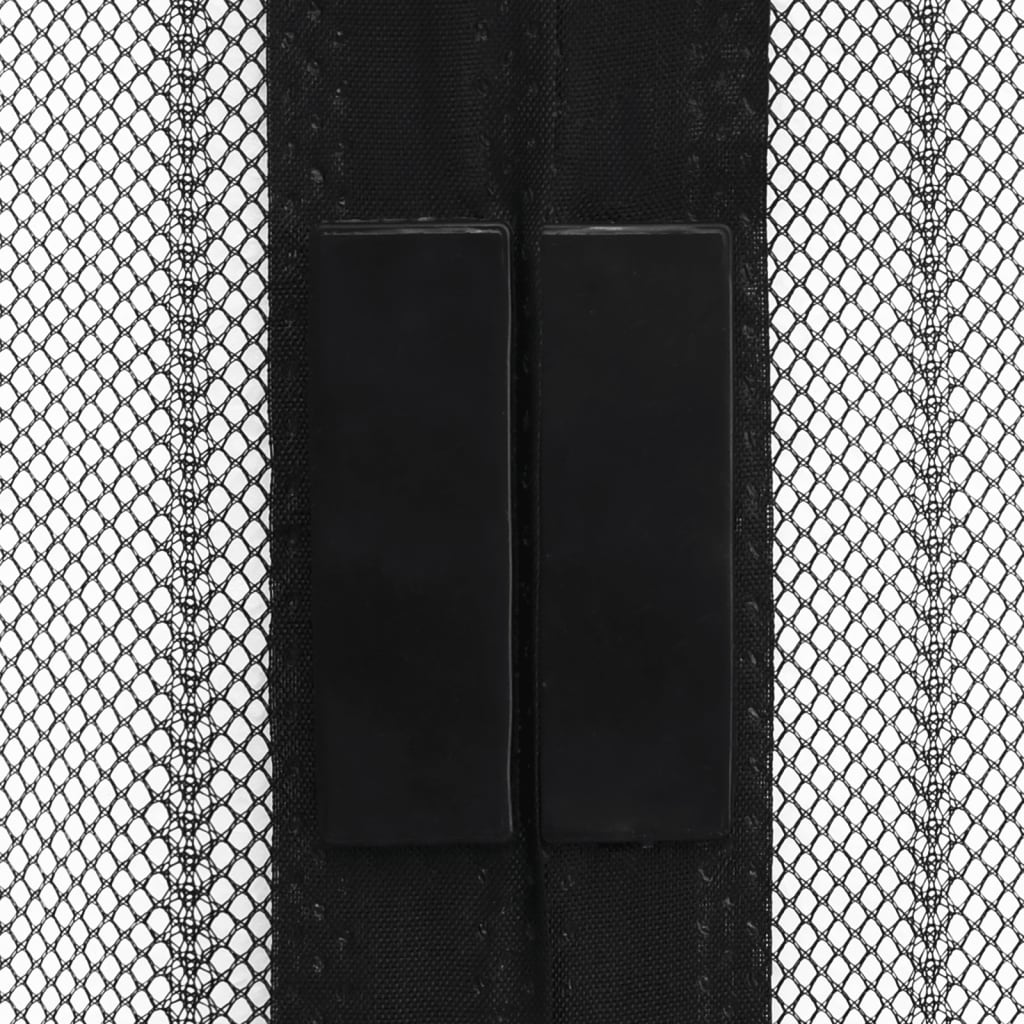 Insectendeurgordijnen 2 st magnetisch 210x100 cm zwart is nu te koop bij PeponiXL, paradijselijk wonen!