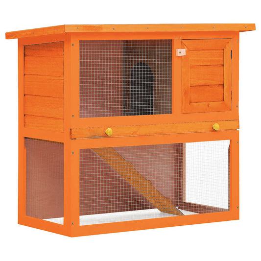 Konijnenhok voor buiten met 1 deur hout is nu te koop bij PeponiXL, paradijselijk wonen!