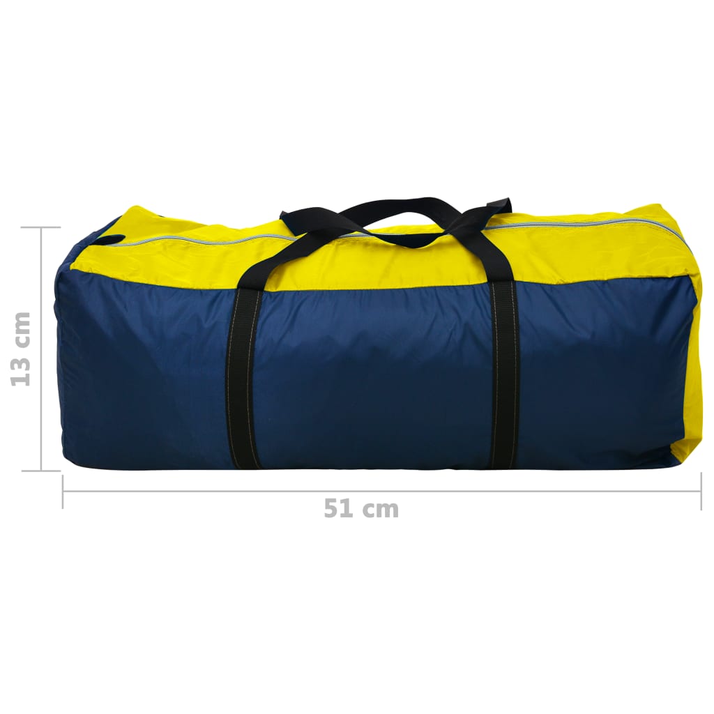 Tent 6-persoons marineblauw/geel is nu te koop bij PeponiXL, paradijselijk wonen!