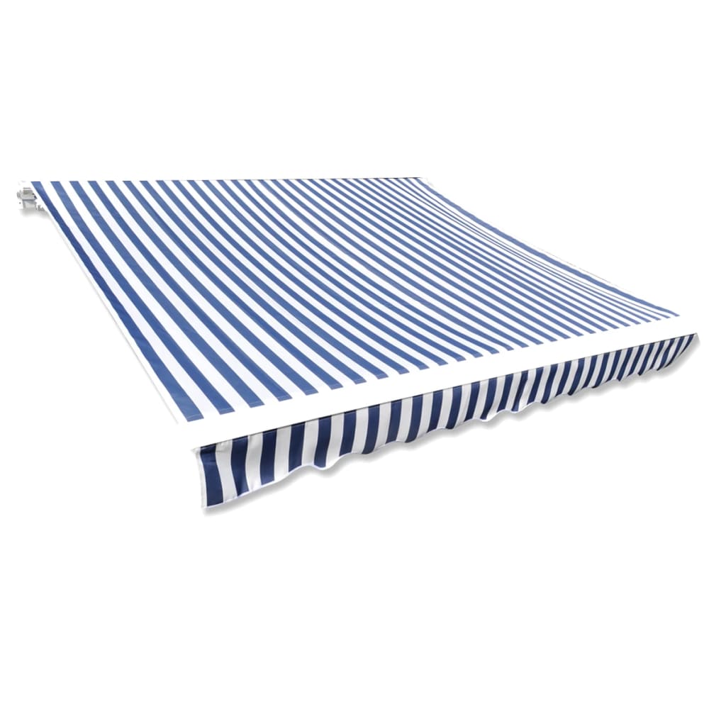 Luifeldoek 3x2,5 m canvas blauw en wit is nu te koop bij PeponiXL, paradijselijk wonen!