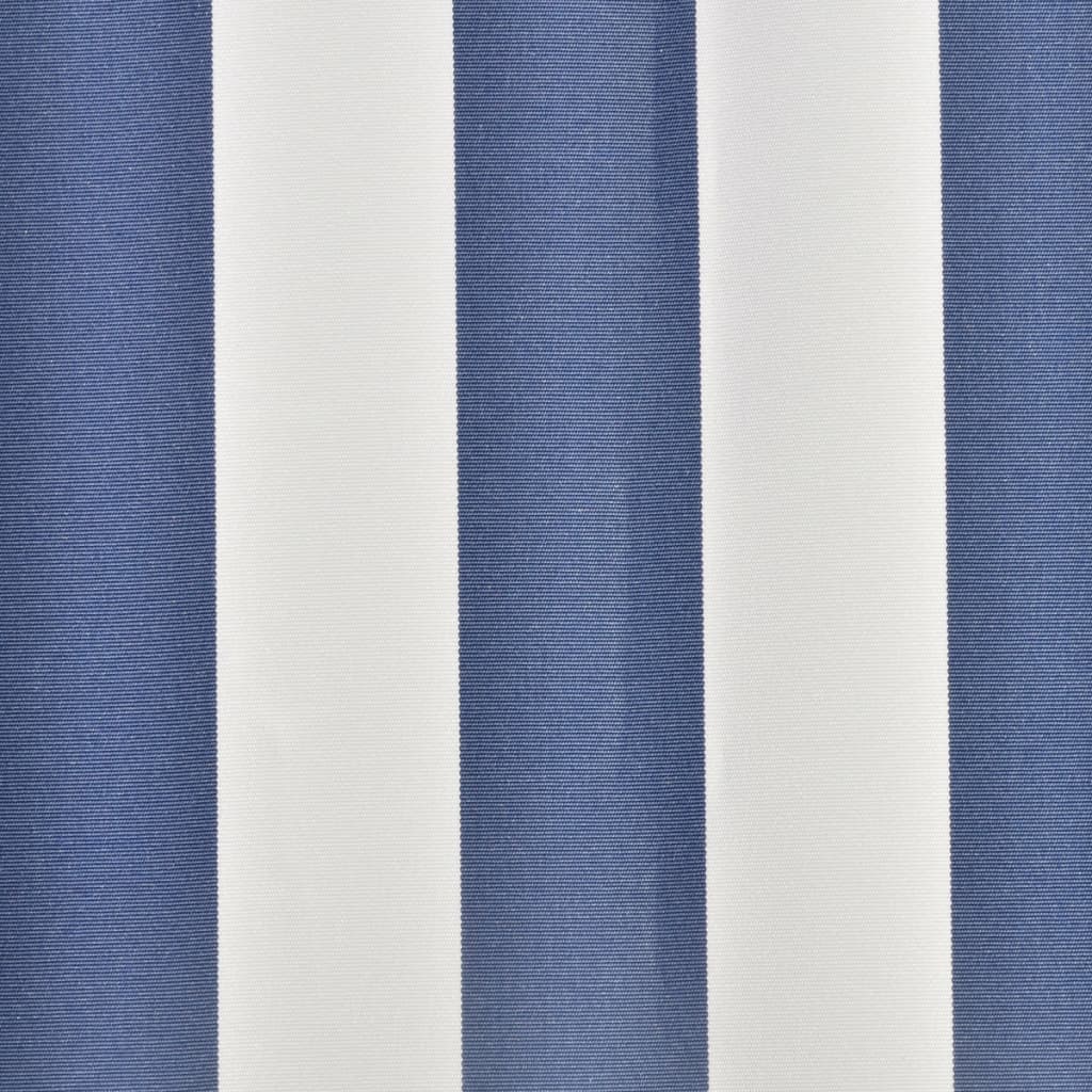 Luifeldoek 4x3 m canvas blauw en wit is nu te koop bij PeponiXL, paradijselijk wonen!