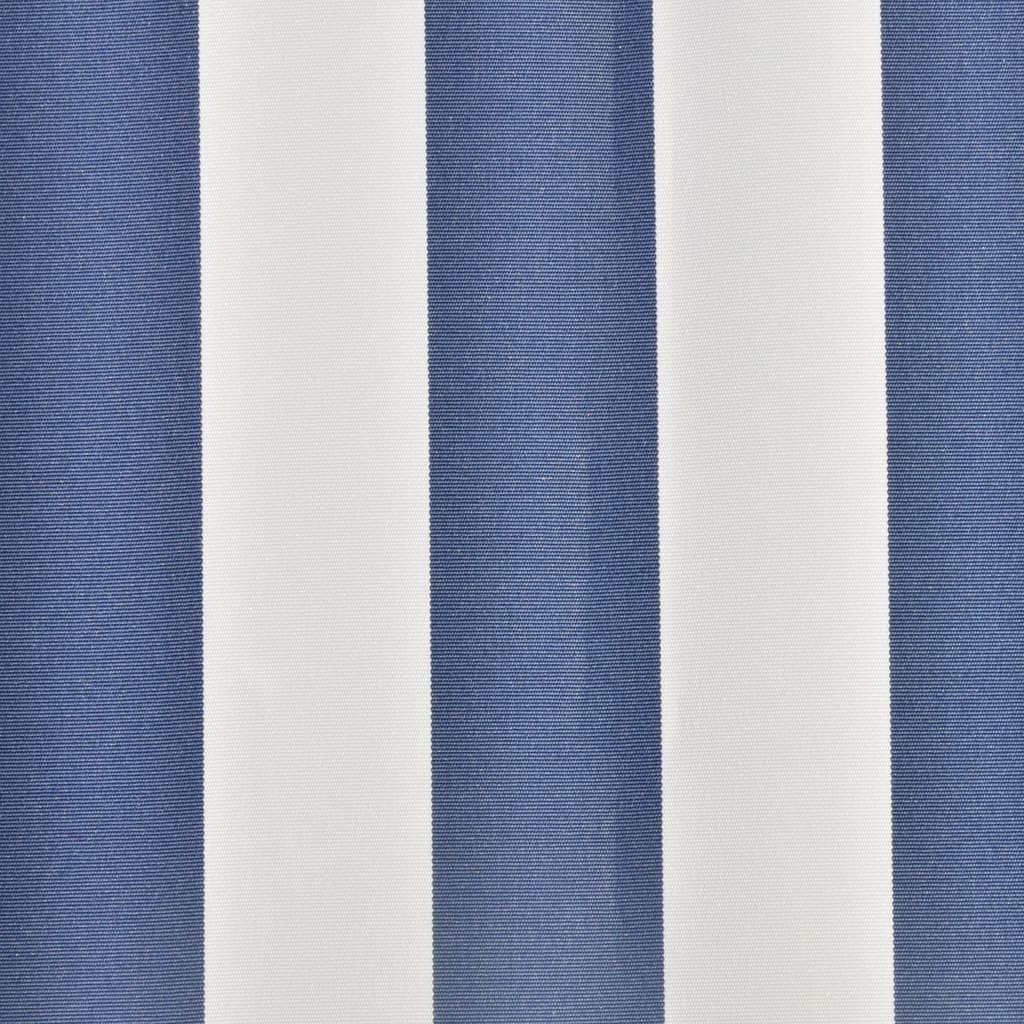 Luifeldoek 6x3 m canvas blauw en wit is nu te koop bij PeponiXL, paradijselijk wonen!