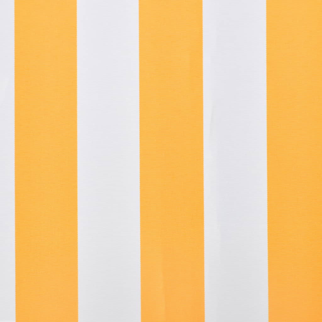 Luifeldoek 3x2,5 m canvas zonnebloemgeel en wit is nu te koop bij PeponiXL, paradijselijk wonen!