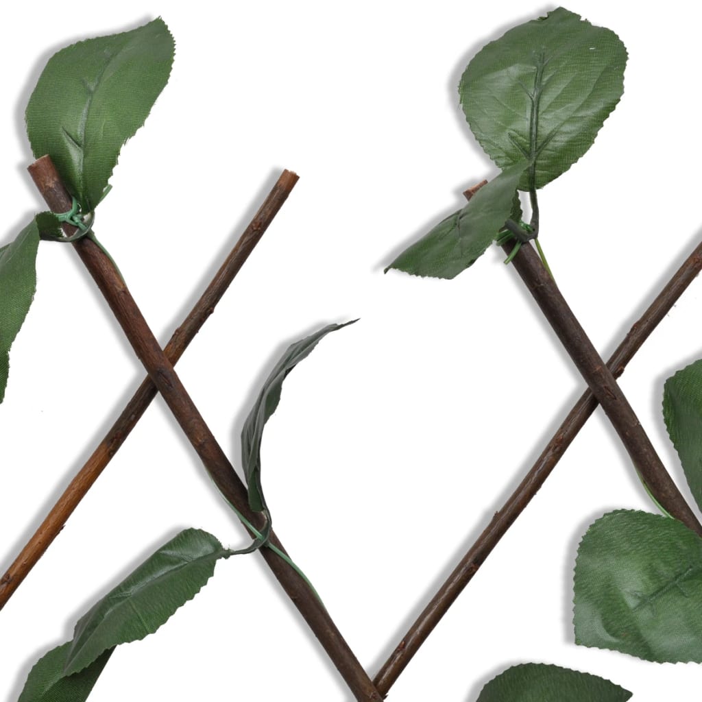 Tuinlatwerk 5 st met kunstbladeren 180x90 cm wilg is nu te koop bij PeponiXL, paradijselijk wonen!