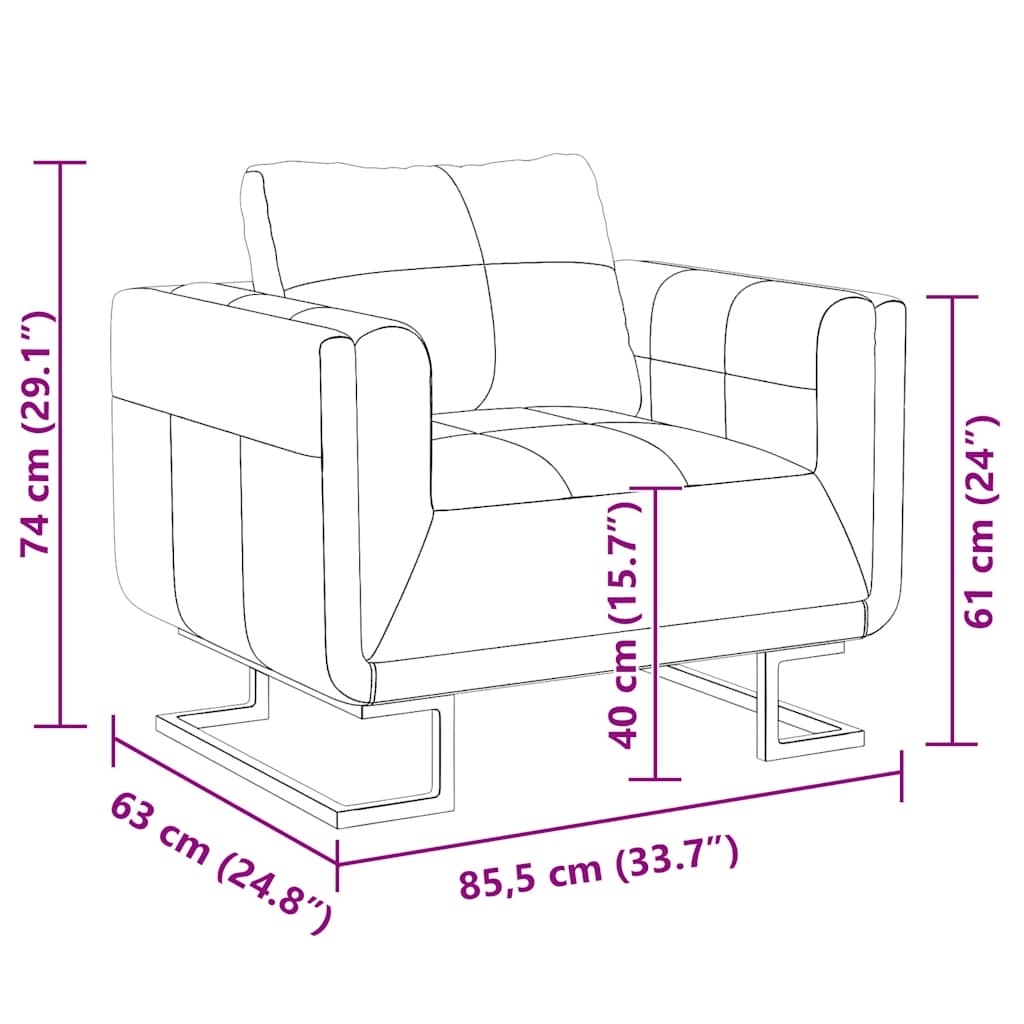 Fauteuil met verchroomde poten kubus kunstleer wit is nu te koop bij PeponiXL, paradijselijk wonen!